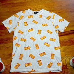 Forever 21 Flaming Dollar-sign patterned T-Shirt, Size M